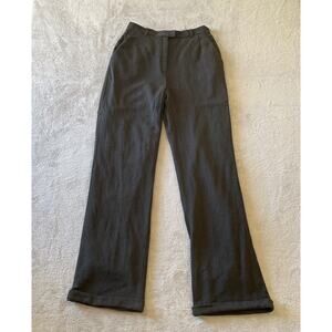 Lafayette 148 Pants Womens 10 Grey Cuffed Career Professional Office Workwear